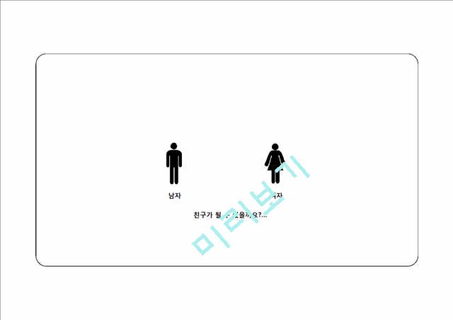 [2000원] 남자와 여자, 친구가 될 수 있을까,우정과사랑사이,친구와연인사이.pptx